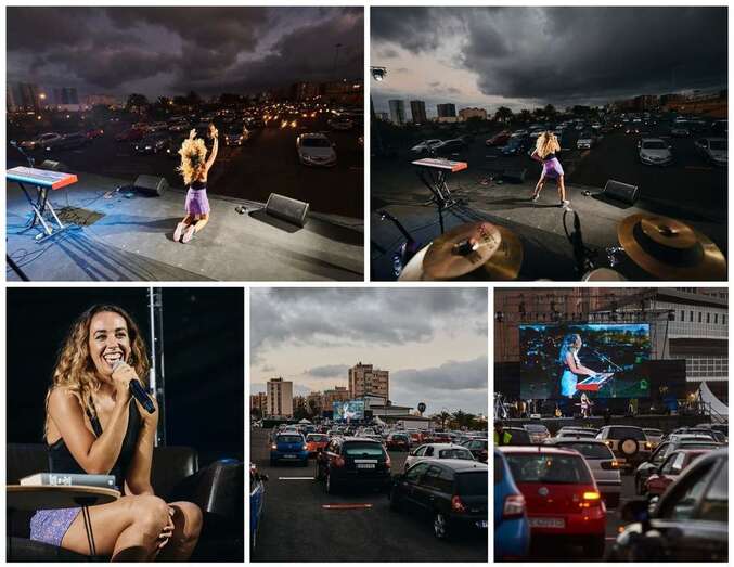 Roció Ruano frente al público en sus coches/TA.